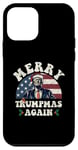 Coque pour iPhone 12 mini Joyeux Noël de Trump : encore un jeu de mots drôle