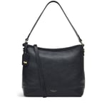 Radley Black Shoulder Bag Medium Zip Top Leather Handbag Womens Babington Plain