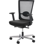 HHG - Chaise de bureau merryfair Forte, fauteuil de bureau, chaise pitovante ergonomique noir - black