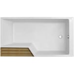 Baignoire bain douche JACOB DELAFON Neo, version droite Blanc brillant 170 x 70/90