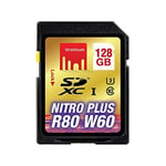 Strontium SRP128GSDU1 128GB SDXC UHS-Nitro Plus 1 (U3) R80 W60 carte mémoire