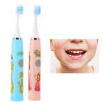 Kids Electric Toothbrushes Cartoon Pattern Battery Powered Soft Brush Hair W RHS