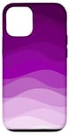 Coque pour iPhone 12/12 Pro Simple dégradé violet ondulé