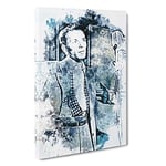 Frank Sinatra in Abstract Canvas Print for Living Room Bedroom Home Office Décor, Wall Art Picture Ready to Hang, 30 x 20 Inch (76 x 50 cm)