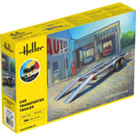 TRAILER CAR TRANSPORTER KIT 1:24 Heller Kit Auto Modellino