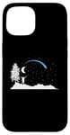 iPhone 15 falling Star with Moon in the Sky Case