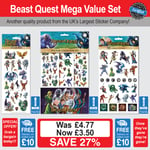 Beast Quest Stickers Mega Value Set