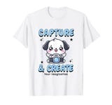 Cute Camera Dog Photographer Photo Capture & Create Puppy T-Shirt