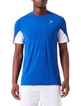 HEAD Men's Club Tech 22 T-Shirt, Tennis, Royal Blue, Medium