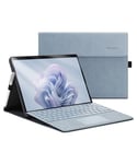 Omnpak Coque pour Microsoft Surface Pro 11, Surface Pro 10, Surface Pro 9,avec Support de Stylet, Housse légère et Mince en Polyester à Angles Multiples, Compatible avec Clavier Type Cover