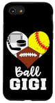 iPhone SE (2020) / 7 / 8 Ball Gigi Funny Football Softball Hockey Gigi Heart Case