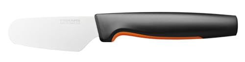 Fiskars Couteau à Beurre, Functional Form, Longueur Totale : 20 cm, Acier Inoxydable Japonais/Plastique, 1057546, Noir / Orange