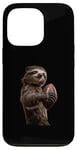 Coque pour iPhone 13 Pro Ballon de football américain paresseux