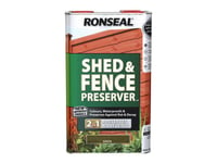 Ronseal Shed & Fence Preserver Green 5 litre RSLSFG5L