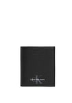 Calvin Klein Jeans Mono Textured Small N/S TRIFOLD K50K509499, Portefeuilles Homme, Noir (Black), OS