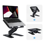 GIISSMO Support pour Ordinateur Portable réglable en Hauteur - Support en Aluminium ventilé pour Ordinateur Portable - Compatible avec MacBook Pro/Air, Dell, Lenovo, Samsung, Acer