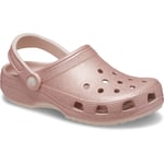 Crocs Unisex Classic Glitter Clog - Pink material_Synthetic - Size UK 5