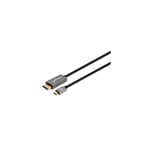 MANHATTAN MH 8K@60Hz DisplayPort 1.4 Cable  DP-Male/USB C Male  3.0m 