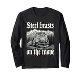 Railfan Train Enthusiast Locomotive Lover and Railway Fan Long Sleeve T-Shirt