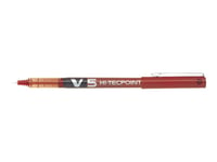 Pilot Hi-Tecpoint V5 - Rollerball-Penna - Röd - 0.5 Mm - Extra Fin