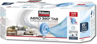 Rubson Aero 360° Tab, Recharges En Tabs Neutres Pour Absorbeur D'Humidité, Ultra Absorbantes Et Anti Odeurs Recharges Pour Déshumidificateurs Aero 360°, 6 X 450 G, 2.70