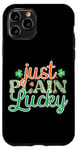 Coque pour iPhone 11 Pro Just Plain Lucky Shamrock Fun Vibes