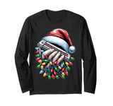 Harmonica Harmonicist Christmas Hat Xmas Long Sleeve T-Shirt