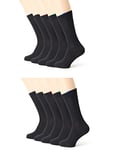 DIM Chaussettes Homme EcoDIM Talon Renforcés x10, Noir, 43-46