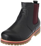 Andrea Conti Bottines pour Femme, Noir Bordeaux, 39 EU