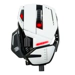 Mad Catz R.A.T 8+ Fully Adjustable Gaming Mouse - White MR05DCINWH000-0