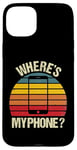 Coque pour iPhone 15 Plus Funny Vintage Retro Où est mon téléphone Smartphone Téléphone portable