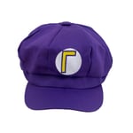 Super Mario Bros Luigi Hat Letter Printed Cosplay Costume Newsboy Cap Baseball Caps För Vuxna Waluigi Wario Odyssey Cap  [dB} Purple