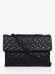 Kurt Geiger London Kensington Drench XXL Leather Shoulder Bag, Black