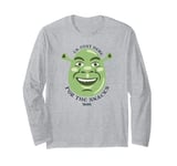 Shrek I’m Just Here For The Snacks Long Sleeve T-Shirt