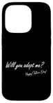 Coque pour iPhone 14 Pro Sweet Surprise Adoption Veux-tu m'adopter ? Joyeuse fête des Pères