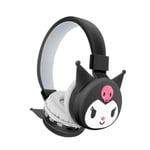 Kuromi Cartoon Kids trådlösa hörlurar Headset Bluetooth mjuka hörlurar Presenter Black