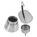 Moka Coffee Maker Moka Pot Stainless Steel Italian Type For Outdoor