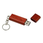 U Disk Wooden Bamboo Usb Flash Drive Pen Drives Wood Chip 4gb 8gb 16gb 32gb Memory Stick With Keychain Gift 4GB F