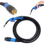 Rosvola Torche de soudage à fil 3 mètres MIG MAG MB15 15AK avec connecteur Euro pour poste de soudage semi-automatique à gaz refroidi par air