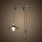 12V & 230V Antique justerbar vegglampe med lodd