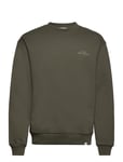 French Sweatshirt Tops Sweat-shirts & Hoodies Hoodies Khaki Green Les Deux