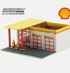 Greenlight 1/64 Mechanics Corner Series 7 Vintage Gas Station Shell 57073 New 