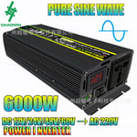 Onduleur Convertisseur 1000W-DC 12V à AC 220V Onduleur- Prise Utilisation universelle internationale de Courant Alternati-Avec affichage