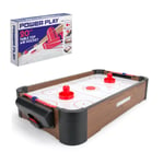 Power Play 20inch Air Hockey Table Game, Wooden Portable Table Toys for Kids