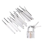 15 Lock Pick Tools Lock Picking Kit Lockpicking Set Låssmed Verktyg Professionell Lock Pick Set  (HY)