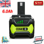 P108 Lithium 6AH Battery for Ryobi 18V ONE PLUS RB18L50 RB18L40 RB18L25 P109 UK