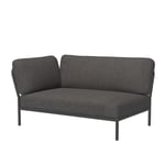 Houe - LEVEL Corner - Left - Dark Grey - Utendørs sofaer - Henrik Pedersen