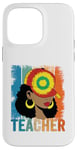 Coque pour iPhone 14 Pro Max Black Teacher Juneteenth Afro Woman Black History Month