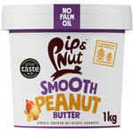 Pip & Nut - Smooth Peanut Butter 1kg | Natural Nut Butter No Palm Oil No Adde...