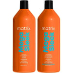 Matrix Total Results Mega Sleek Shampoo 1000ml and Conditioner 1000ml Duo Pack